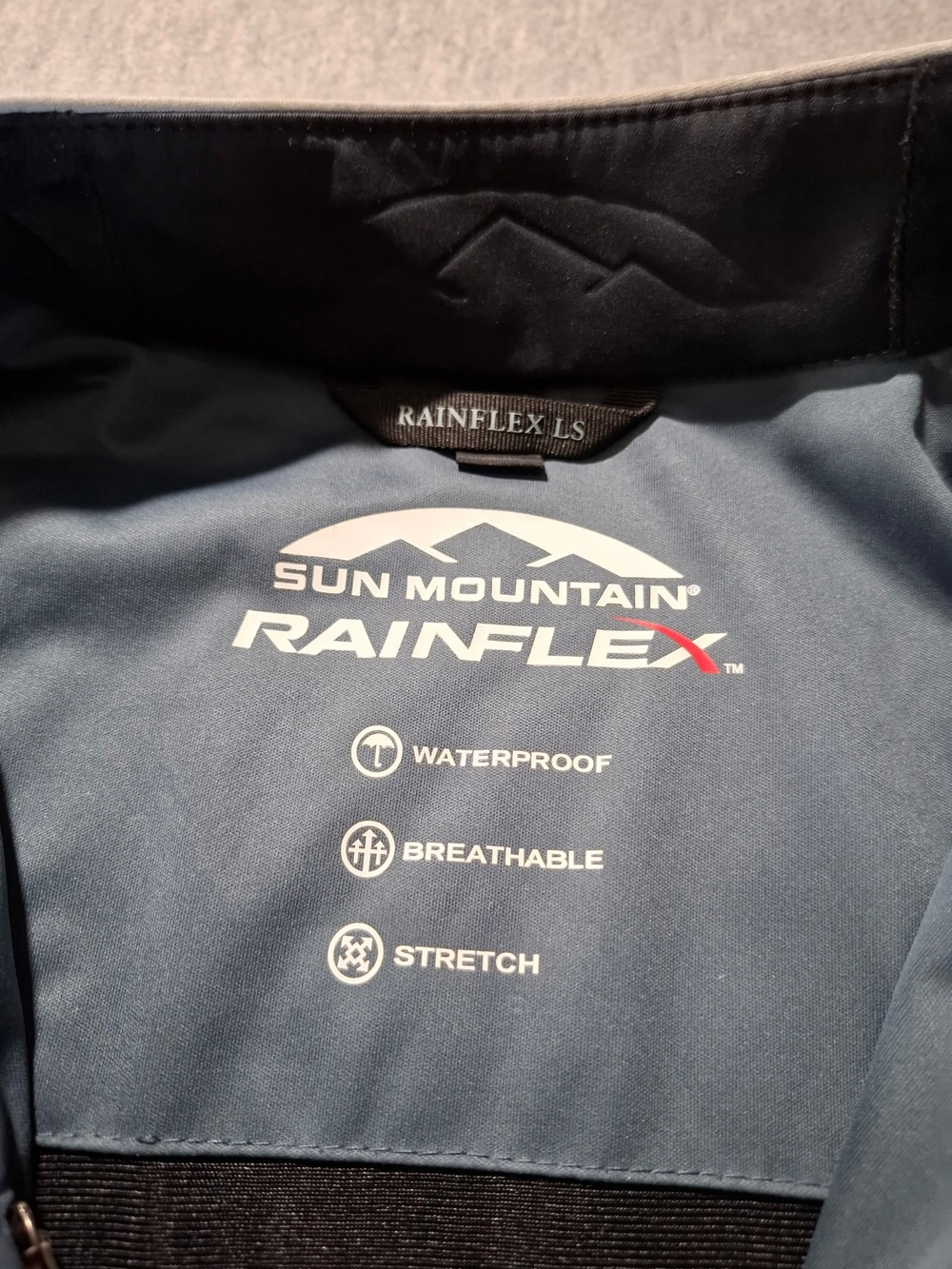 Sun Mountain Men's Performance Half-Zip Golf Jacket - Slate Blue - Picture 5 of 10